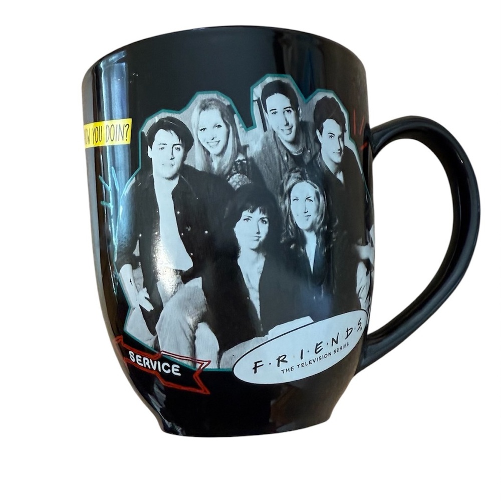 Friends tv show central perk 15oz black mug